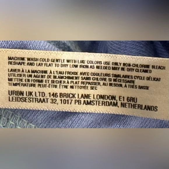 NEW Free People M Terry Sweatpants  Joggers Blue Grape Mist NWT - Picture 8 of 8